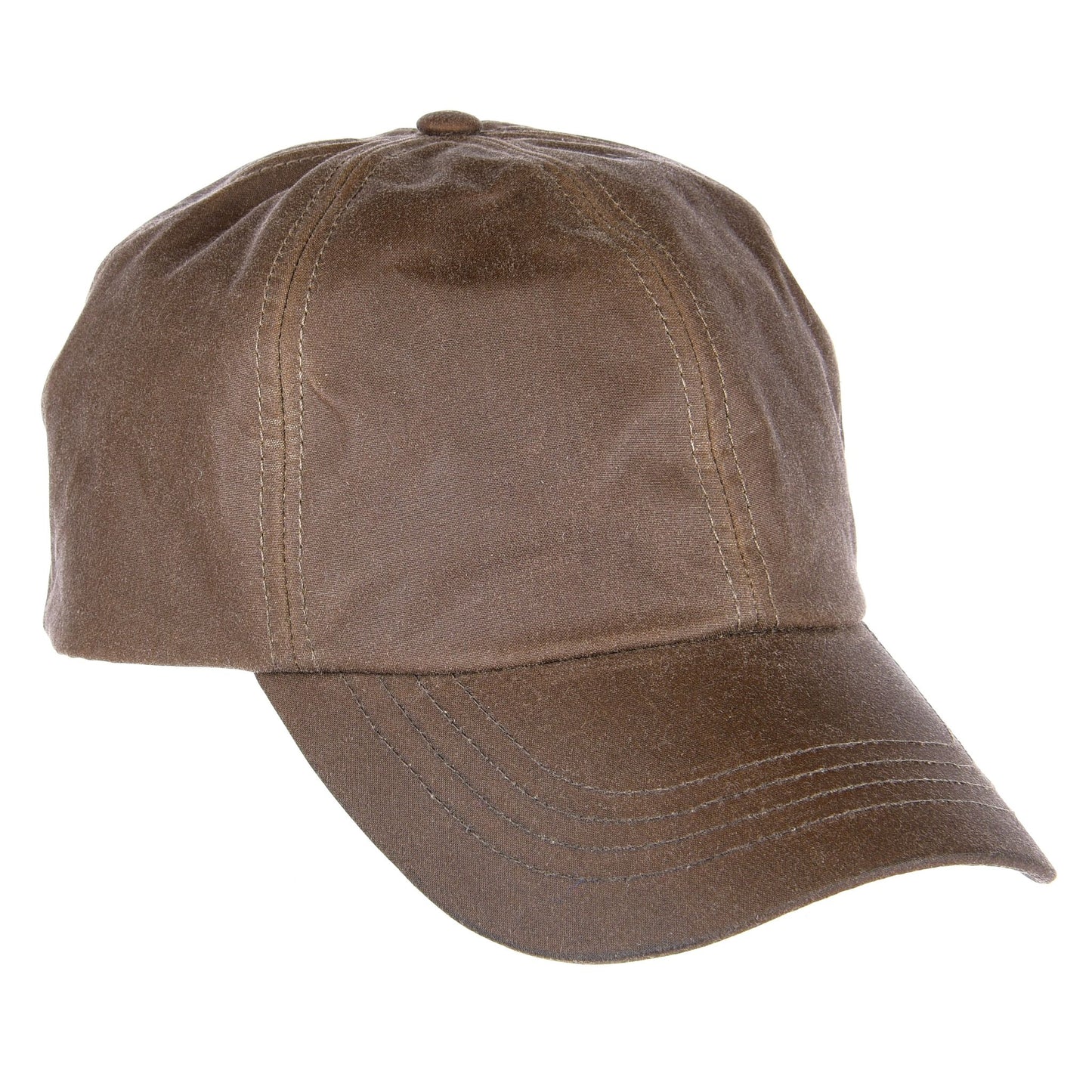 The 'Darley' Light Brown Waxed Baseball Cap