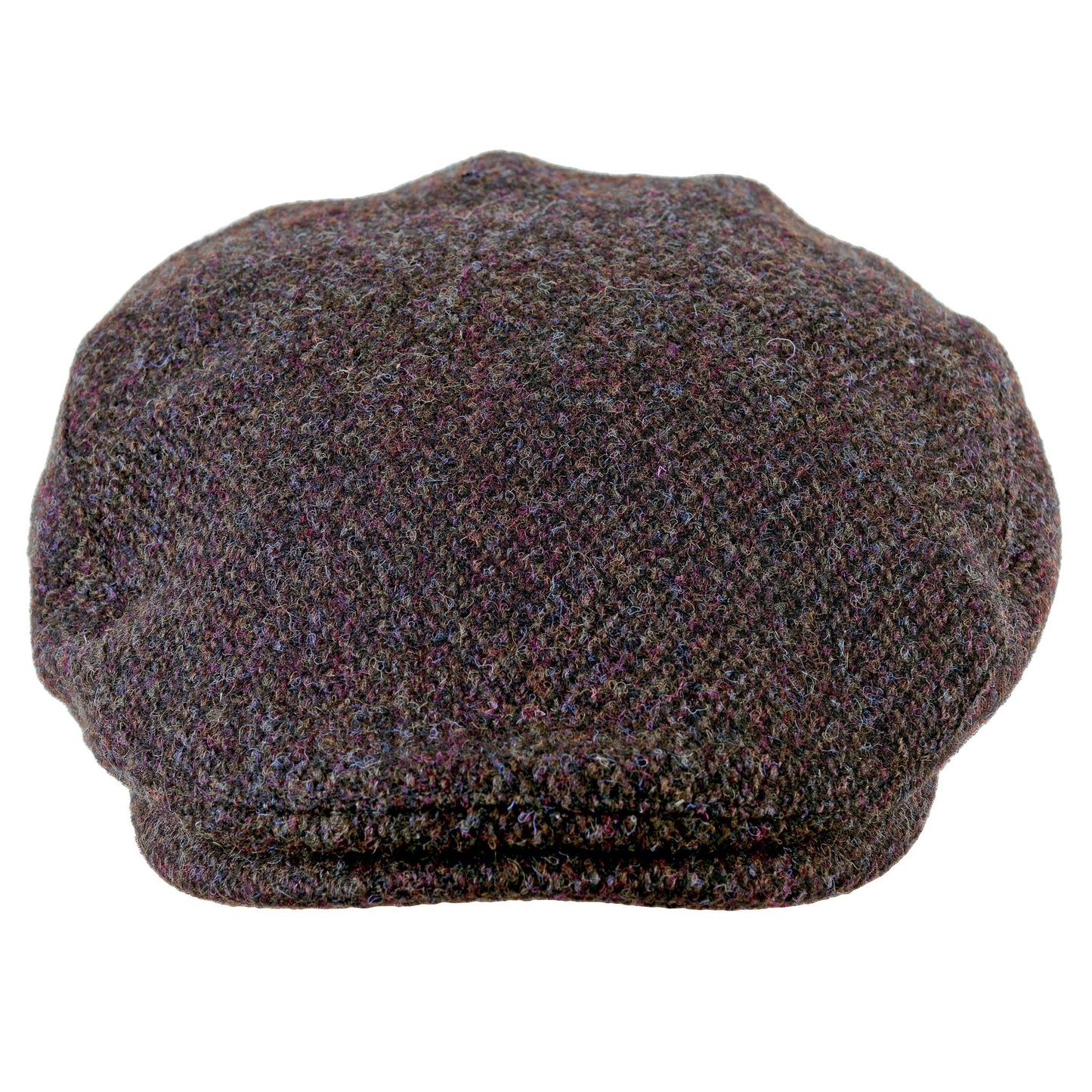 Harris Tweed Brown Barleycorn Flat Cap