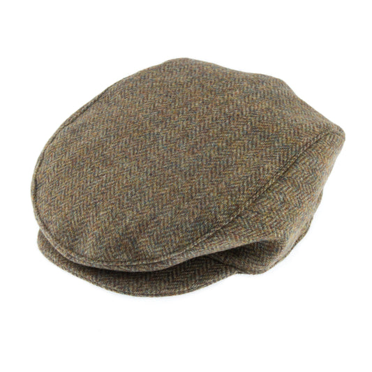 Dents Manorbrook Abraham Moon Brown Herringbone Tweed Cap