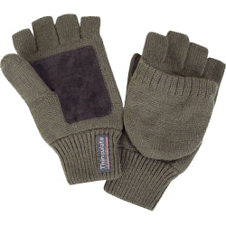 Bisley Thinsulate Olive Knitted Shooting Mitts