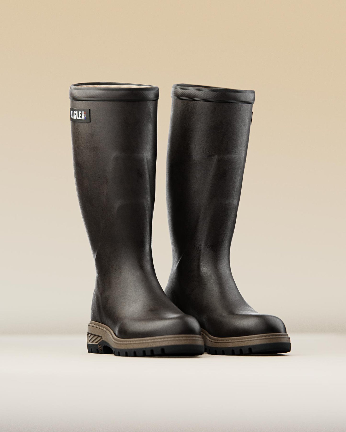 Aigle Parcours 3.0 Enduro Brown Wellington Boots