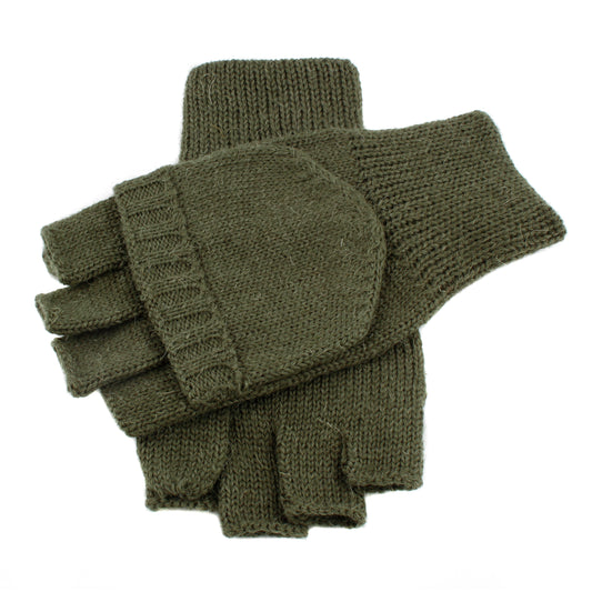 Dents Glock Men's Olive Knitted Shooting Gloves