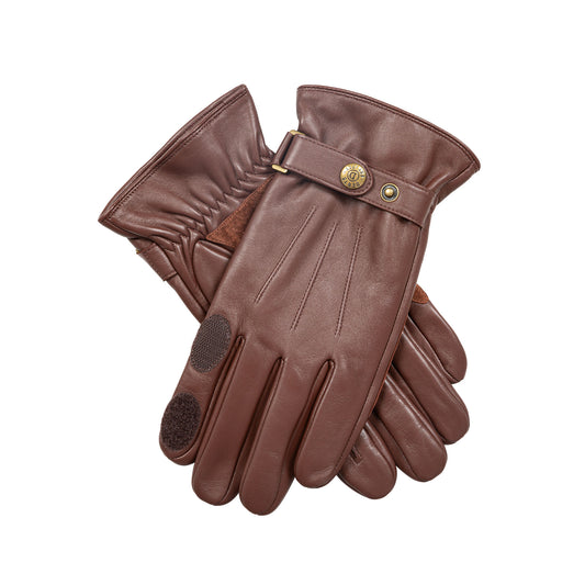 Dents Birkhall Men's Leather Brown Shooting Gloves