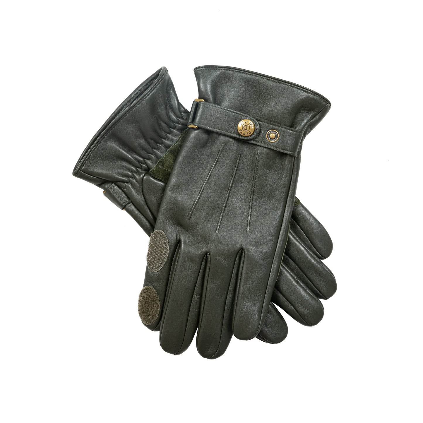 Dents Birkhall Men's Leather Olive Shooting Gloves