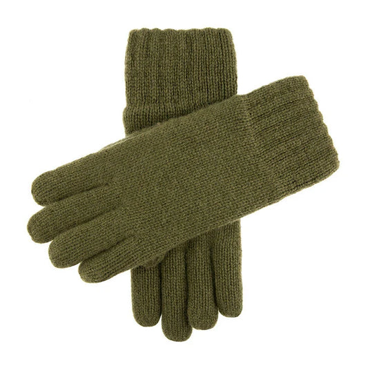 Dents Durham Men's Olive Thinsulate-Lined Knitted Gloves