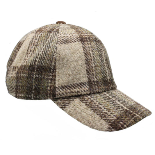 Harris Tweed Ladies Oat Baseball Cap
