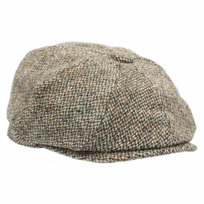 Harris Tweed Mushroom Donegal 8-Piece Cap