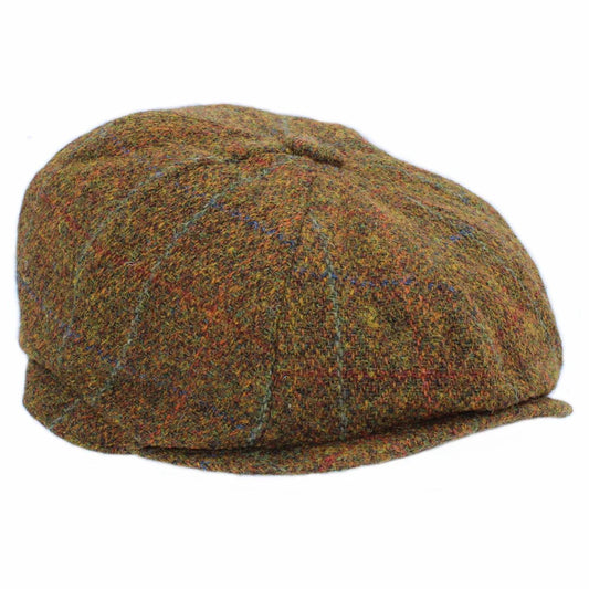 Harris Tweed Rust 8-Piece Cap