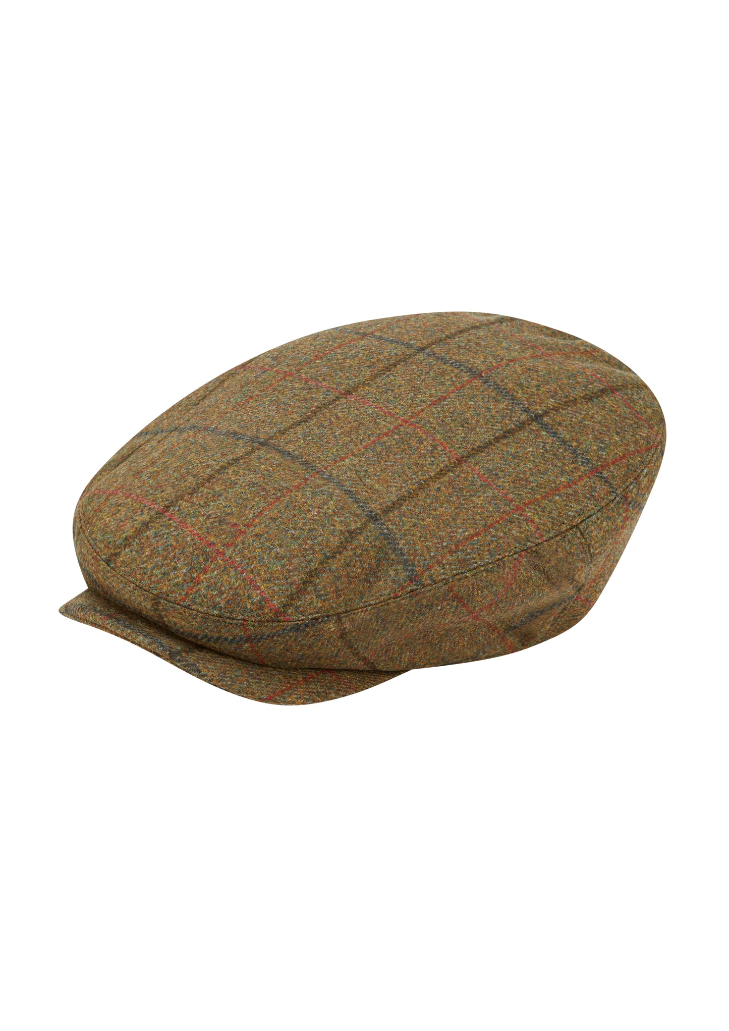 Alan Paine Combrook Balmoral Tweed Cap in Thyme