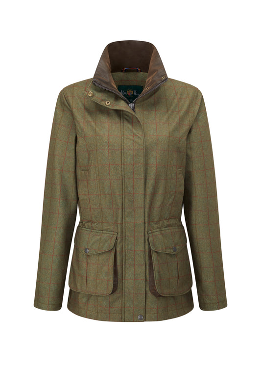 Alan Paine Ladies Didsmere Technical Shooting Coat in Pine Check