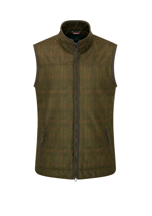 Alan Paine Didsmere Technical Gilet in Oak Tweed