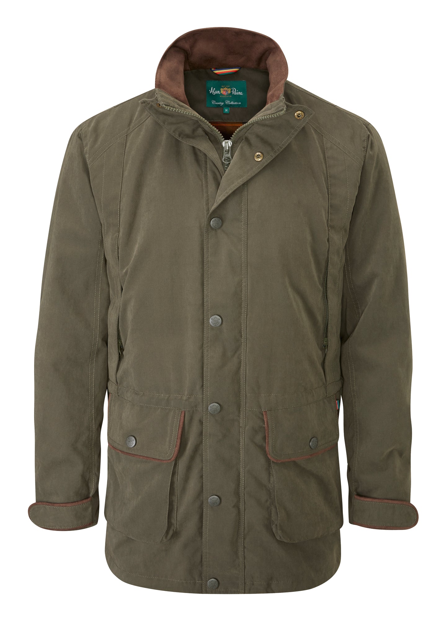 Alan Paine Milwood Waterproof Coat in Olive