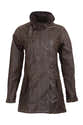 Veste Longue Femme Walker And Hawkes Sofia - 100% Coton Ciré, Longueur 3/4, Imperméable, Col Velours - 5