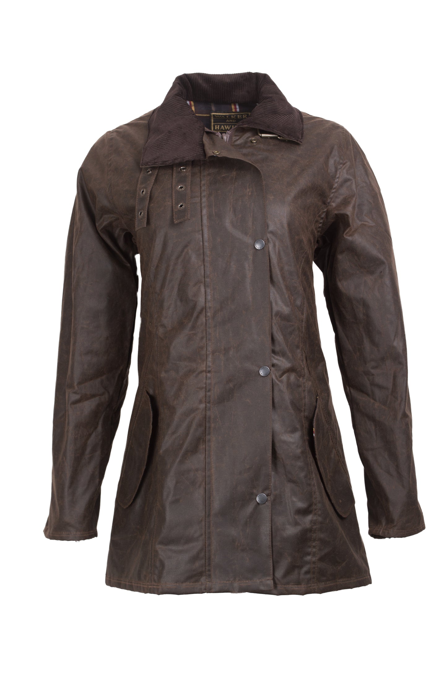 Walker & Hawkes Ladies Brown Sofia Wax Jacket