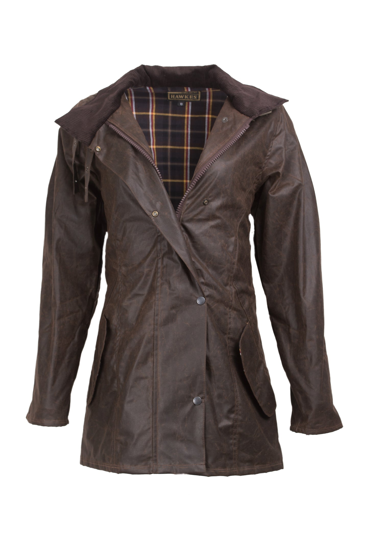 Walker & Hawkes Ladies Brown Sofia Wax Jacket