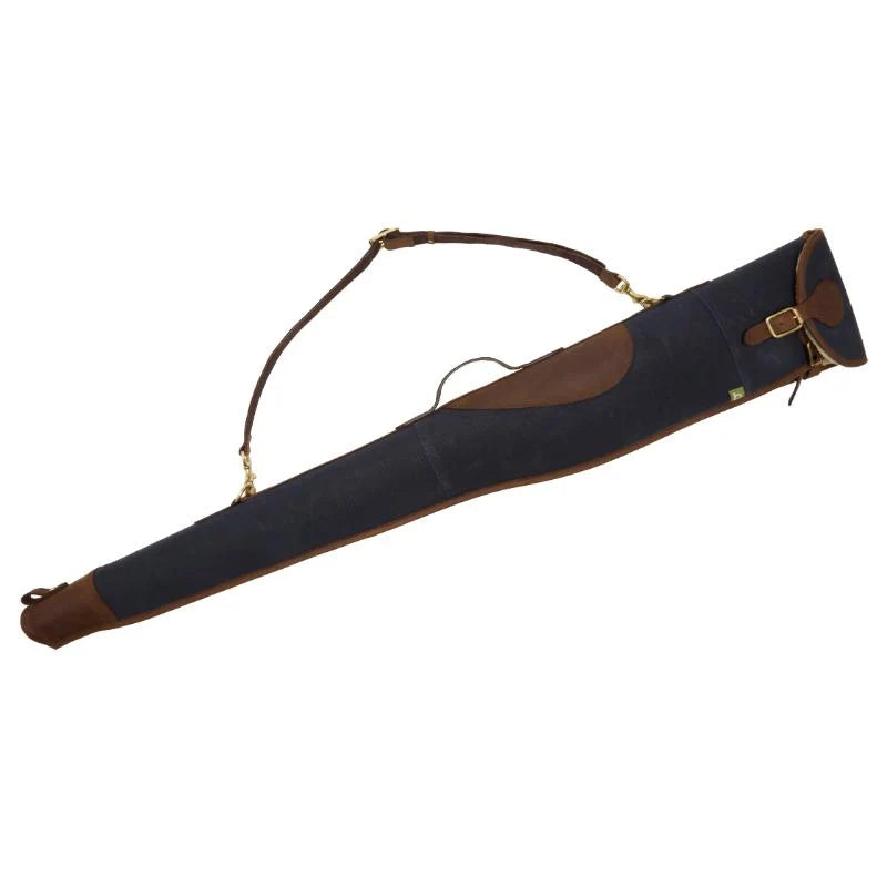 Chatham Waxed Canvas Full Zip with Buckle in Navy Gun Slip