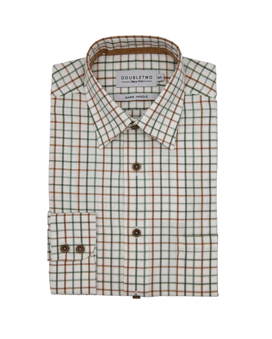 Green Country Tattersall Check 100% Cotton Shirt