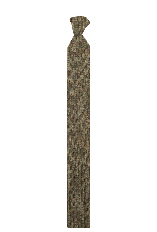 House of Cheviot Honeycomb Bracken Green Tie