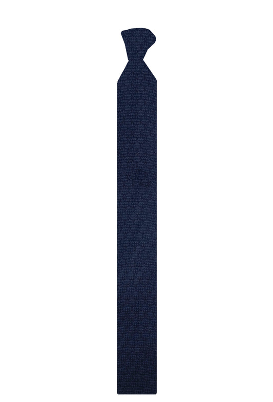 House of Cheviot Honeycomb Navy Tie