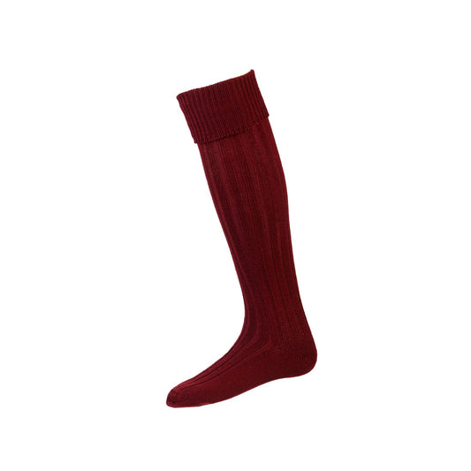 House of Cheviot Burgundy Jura Country Socks