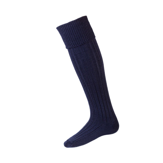 House of Cheviot Navy Jura Country Socks