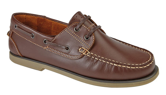 Tweed Outdoor Kingsbridge Brown Boat Shoes