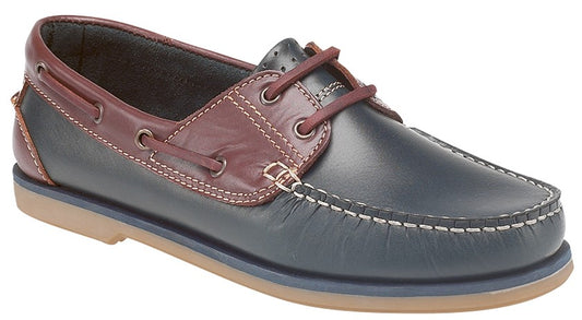 Tweed Outdoor Kingsbridge Navy Boat Shoes