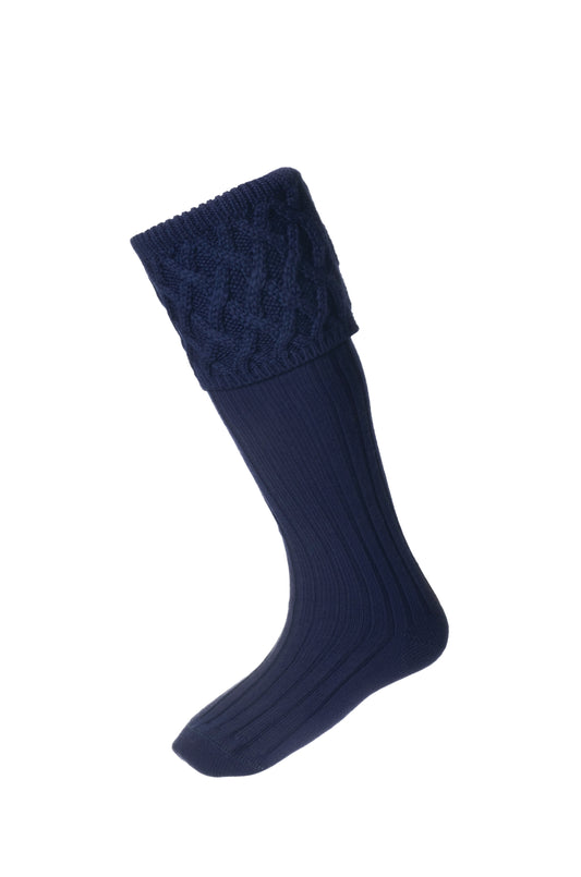 House of Cheviot Navy Rannoch Country Socks