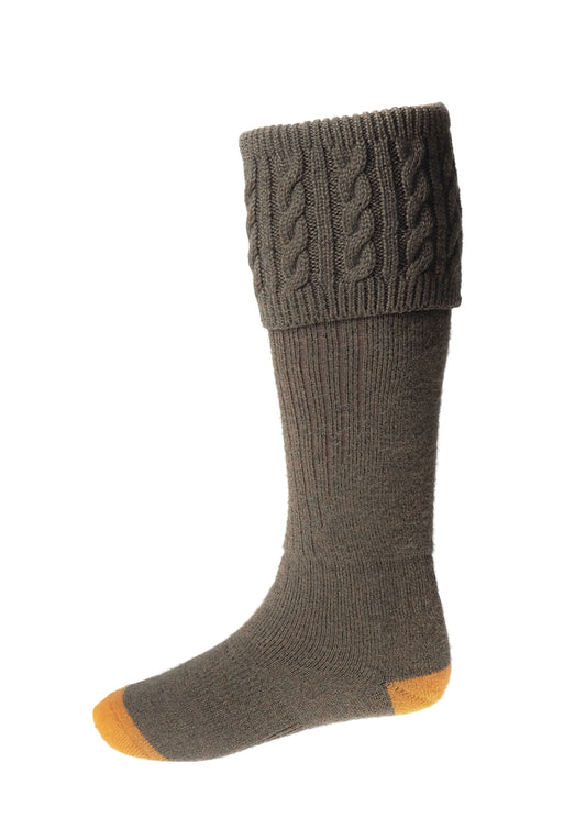 House of Cheviot Bracken Green Sutherland Country Socks