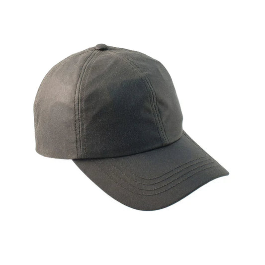The 'Darley' Olive Waxed Baseball Cap