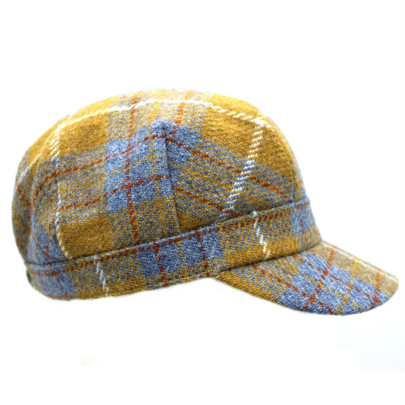 Harris Tweed Ladies Lichen Check Cadet Cap