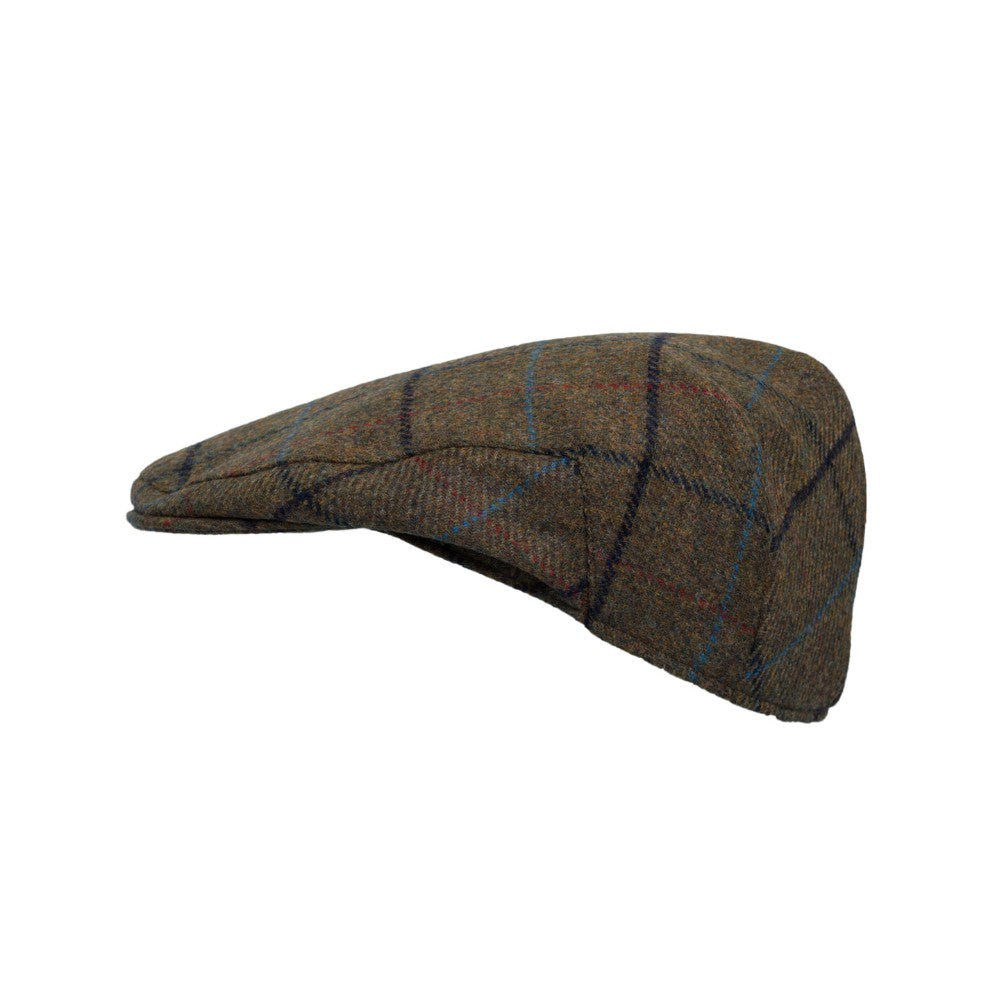 Walker & Hawkes Abraham Moon Tweed Alfred Flat Cap in Green