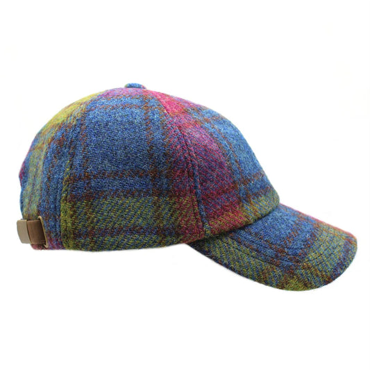Harris Tweed Ladies Multi-Check Baseball Cap