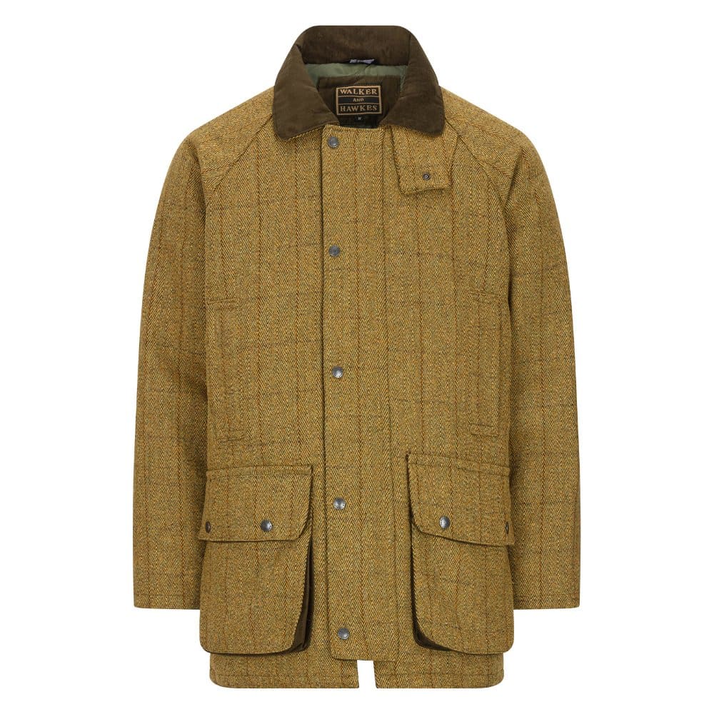 Walker & Hawkes Men's Derby Tweed Barlaston Jacket in Light Sage