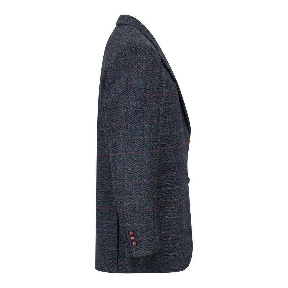 Harris Tweed Dark Blue Check Tweed Jacket