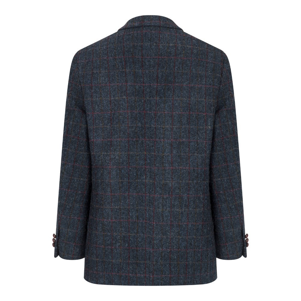 Harris Tweed Dark Blue Check Tweed Jacket