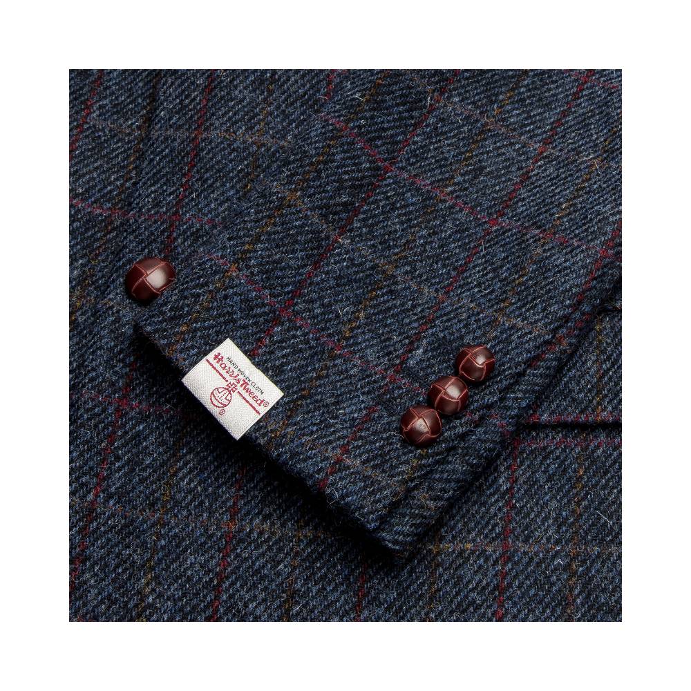 Harris Tweed Dark Blue Check Tweed Jacket