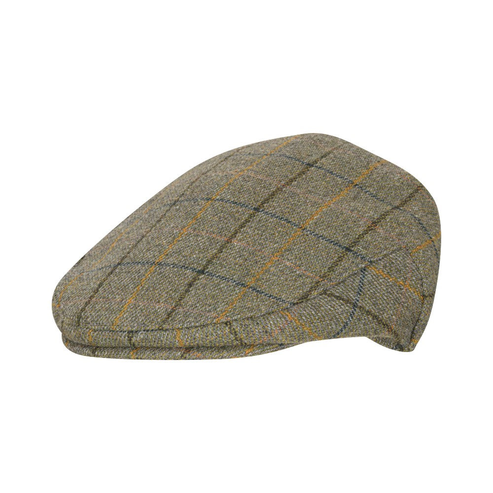 Walker & Hawkes Derby Tweed Flat Cap in Navy Stripe