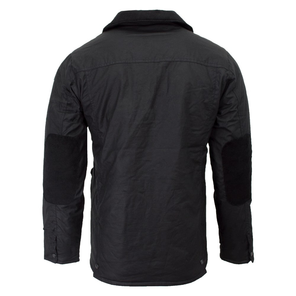 Walker & Hawkes Men's Black Hawthorn Wax Jacket