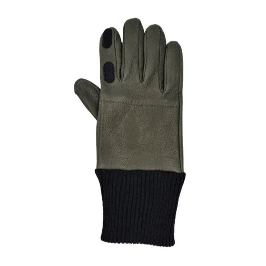 Parker-Hale Leather Shooting Gloves in Olive