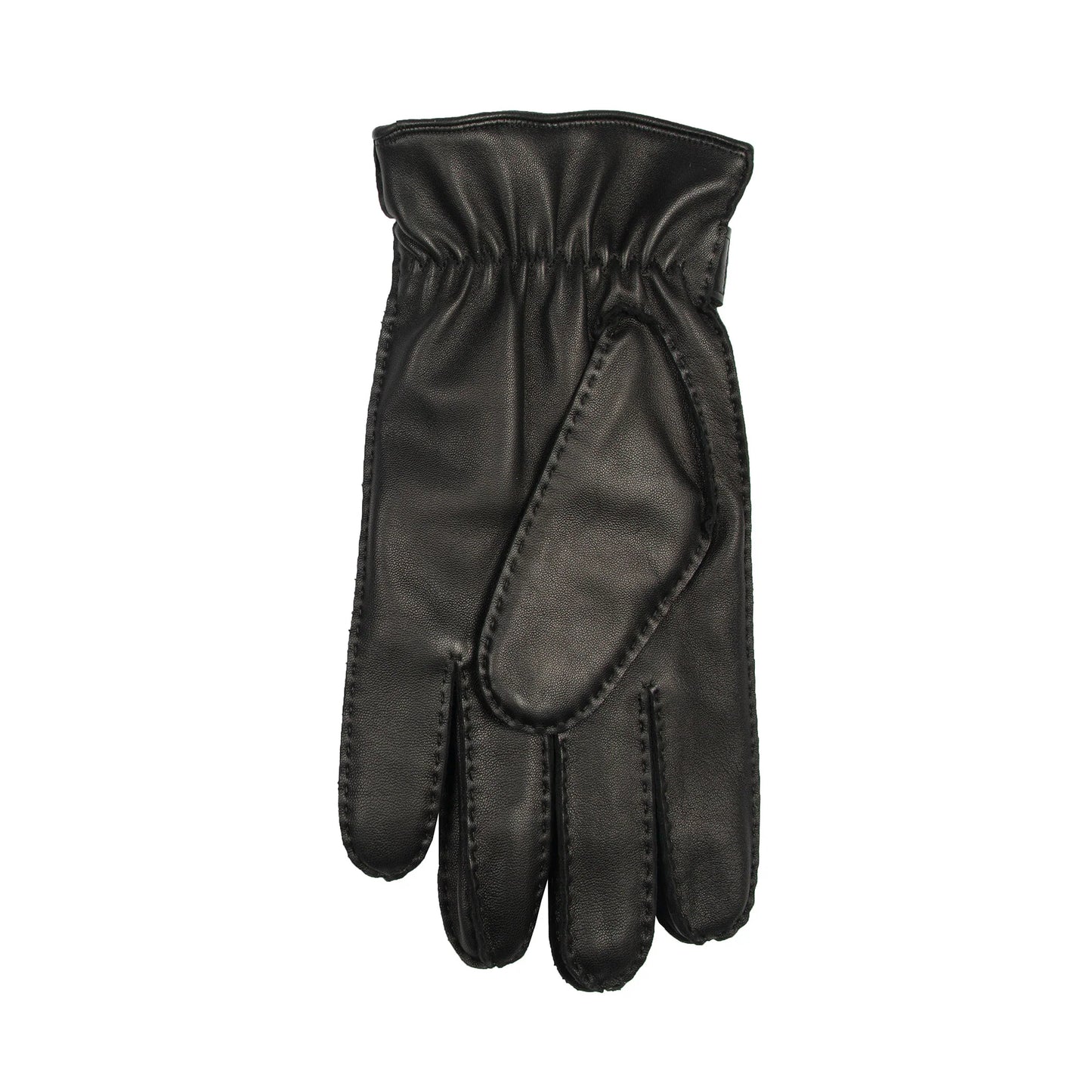 Dents Tetbury Men's Leather Black Cashmere Gloves