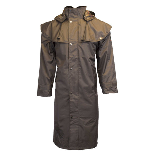 Walker & Hawkes Men's Brown Midland Cape Coat