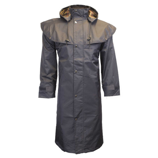 Walker & Hawkes Men's Navy Midland Cape Coat