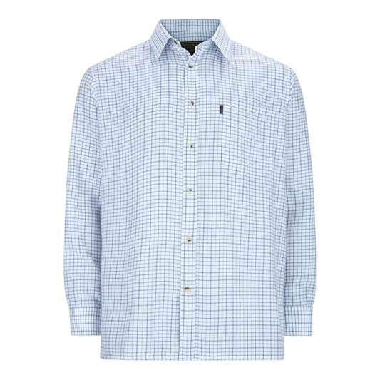 Walker & Hawkes Easy Care Murton Blue Tattersall Shirt