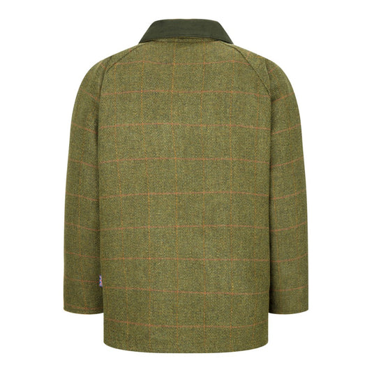 Walker & Hawkes Kid's Derby Tweed Noah Jacket in Dark Sage
