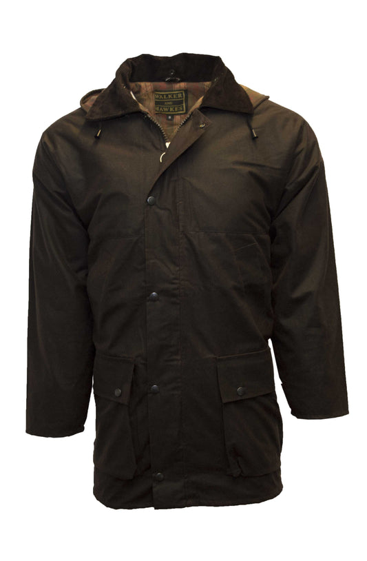 Walker & Hawkes Mens Brown Wax Benson Jacket