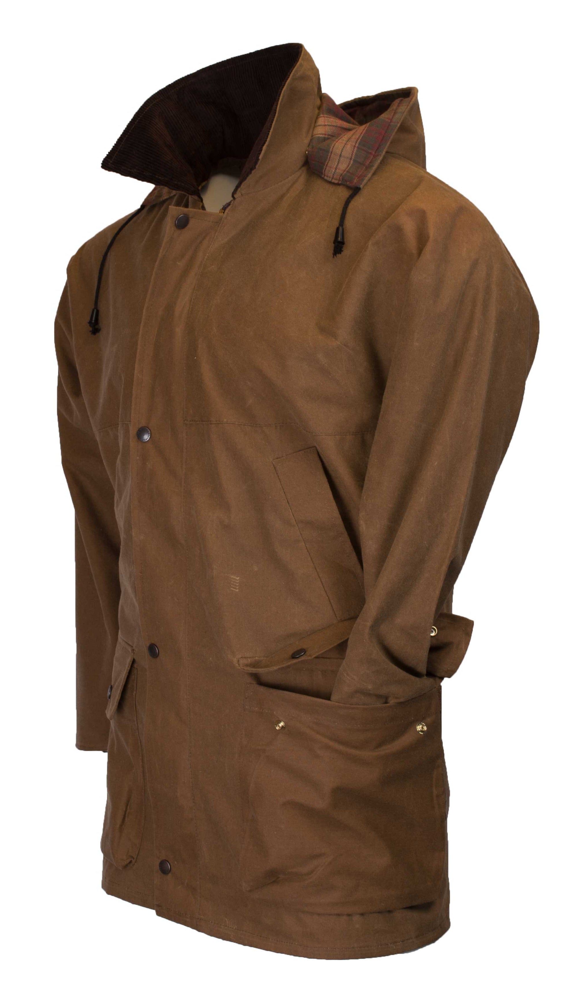 Walker and Hawkes Hawthorn - Men's Wax Jacket - Lightly Lined - Brown - Medium Walker and Hawkes Hawthorn - Men's Wax Jacket - Lightly Lined - Brown - Medium