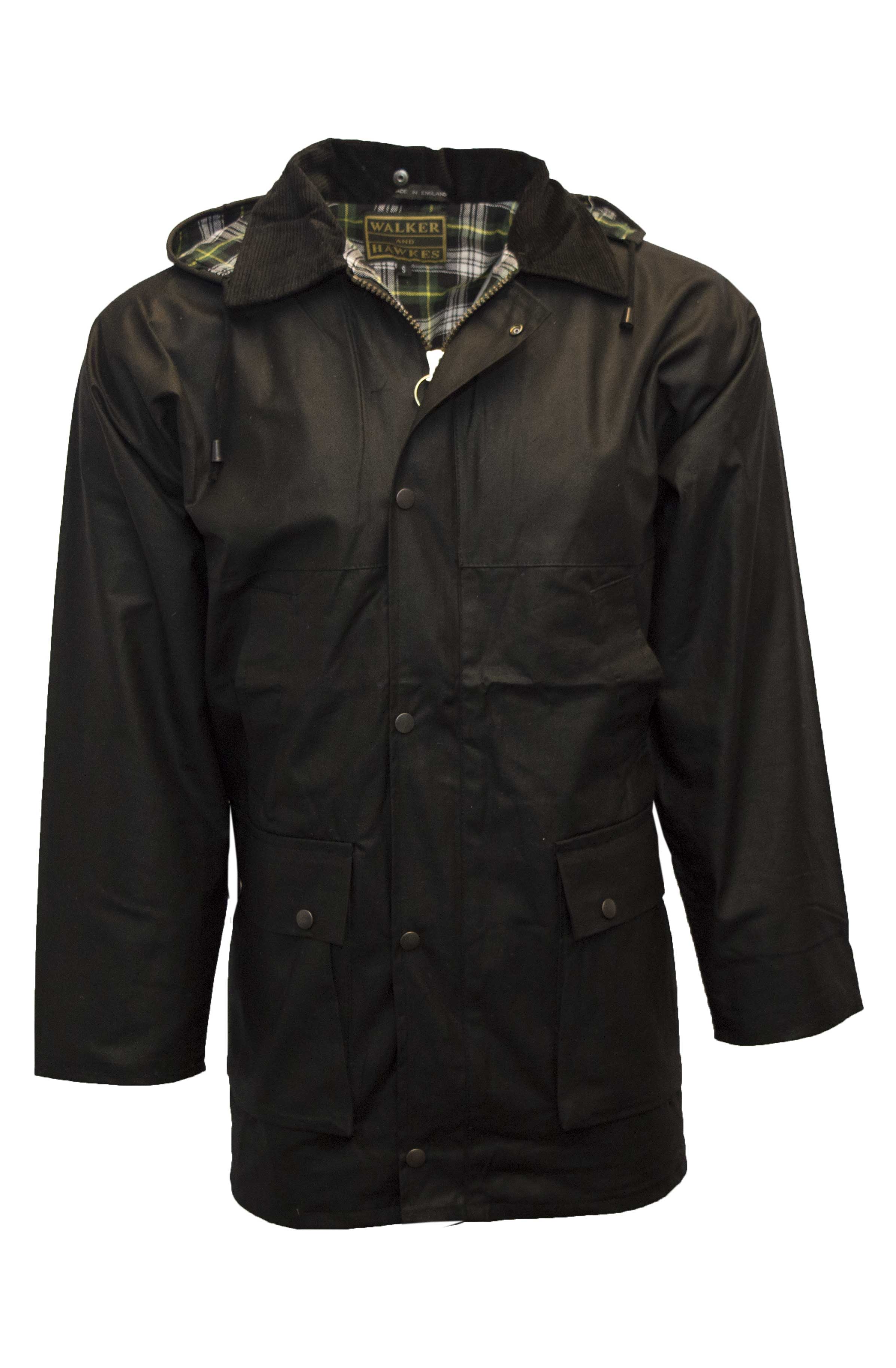 Walker & Hawkes Mens Black Wax Benson Jacket – tweedoutdoor