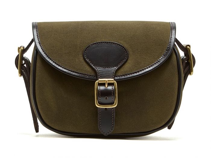 Chatham Antique Waxed Canvas Green Cartridge Bag