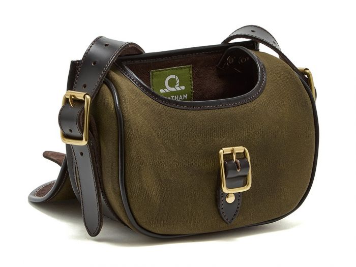 Chatham Antique Waxed Canvas Green Cartridge Bag